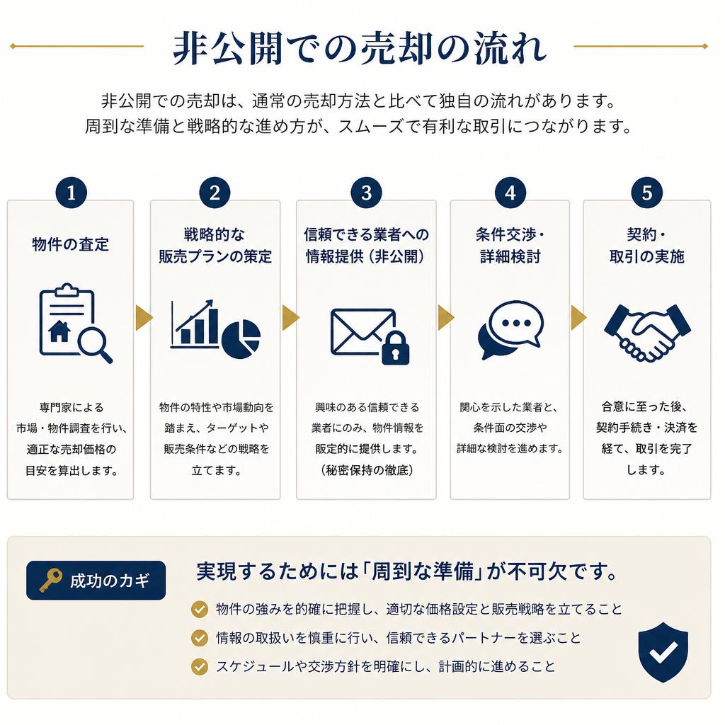非公開売却の流れ